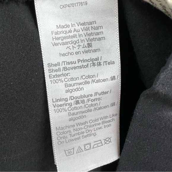 Madewell NWT Button-Front Tiered Midi Dress in True Black size 2 - Picture 7 of 9